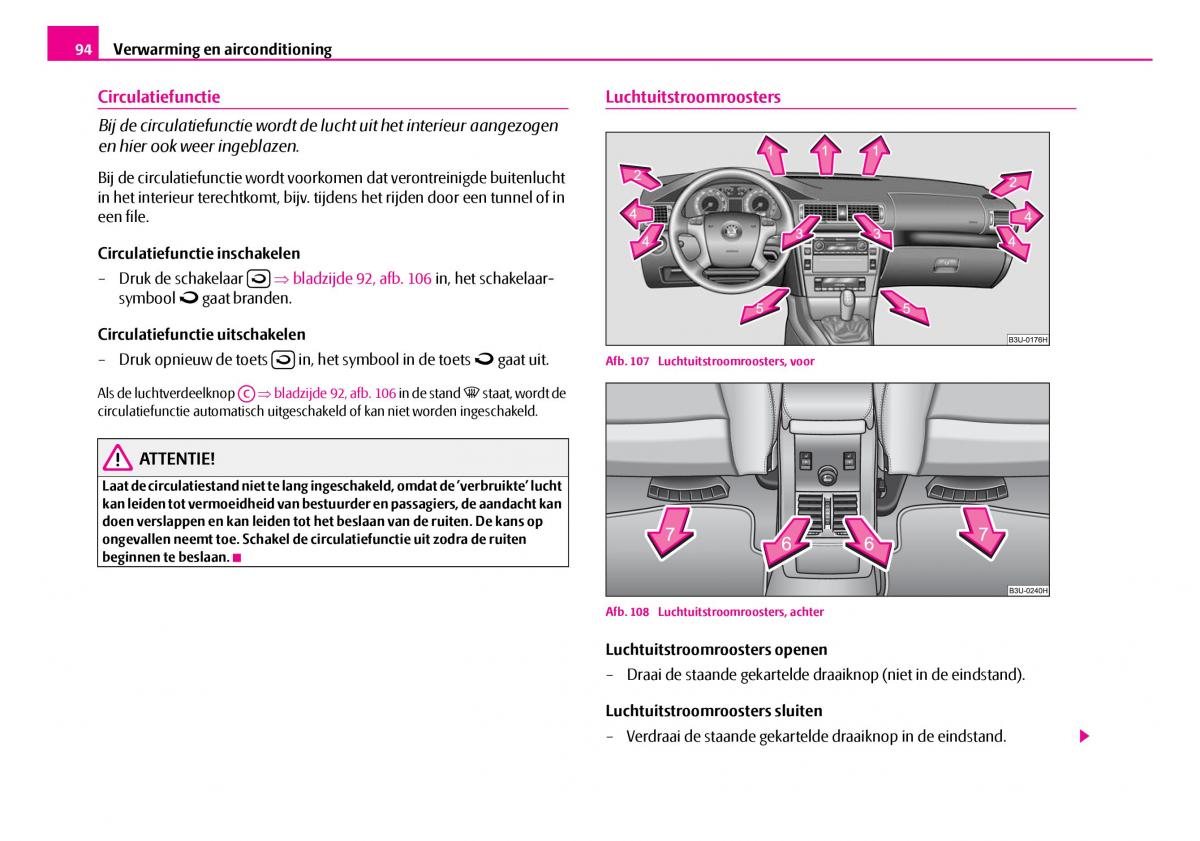 Skoda Superb I 1 handleiding / page 95