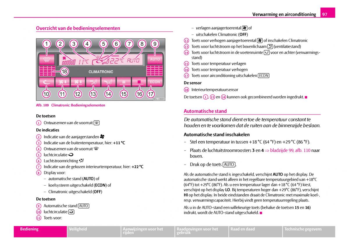 Skoda Superb I 1 handleiding / page 98