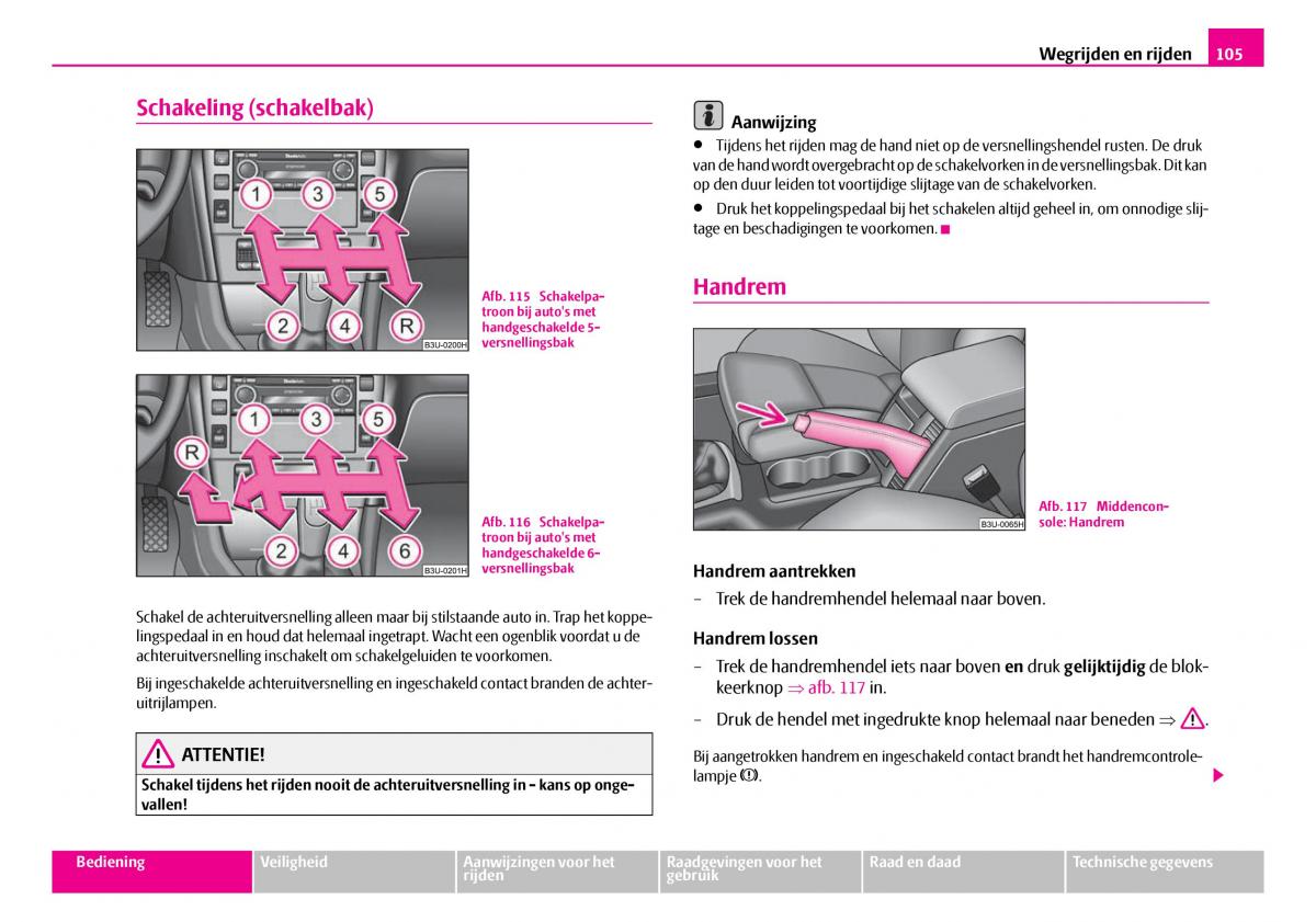 Skoda Superb I 1 handleiding / page 106