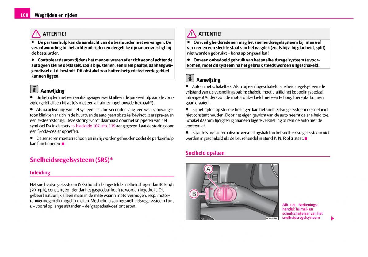 Skoda Superb I 1 handleiding / page 109