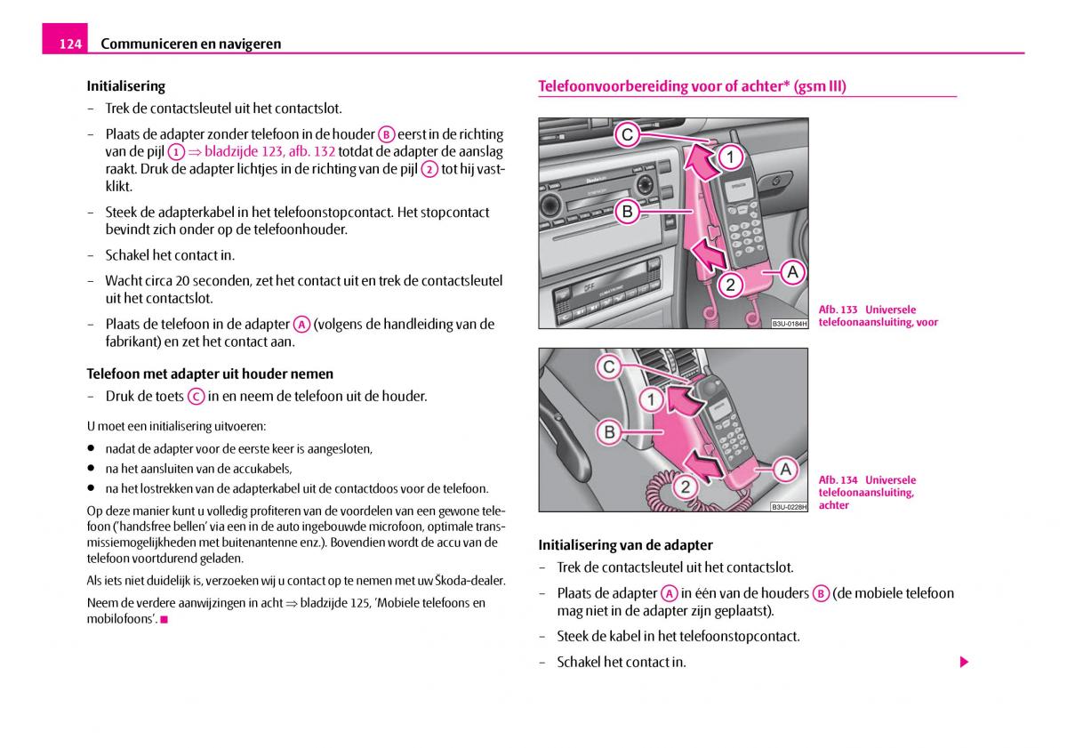 Skoda Superb I 1 handleiding / page 125