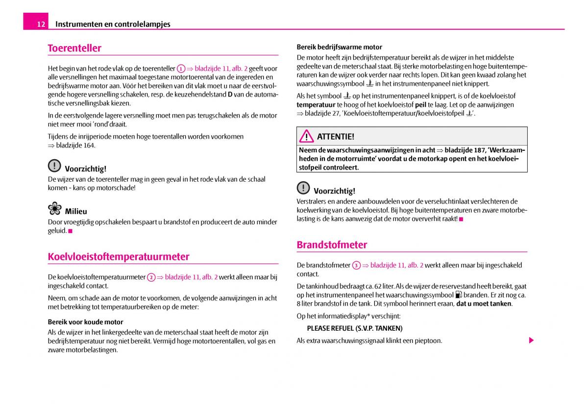 Skoda Superb I 1 handleiding / page 13