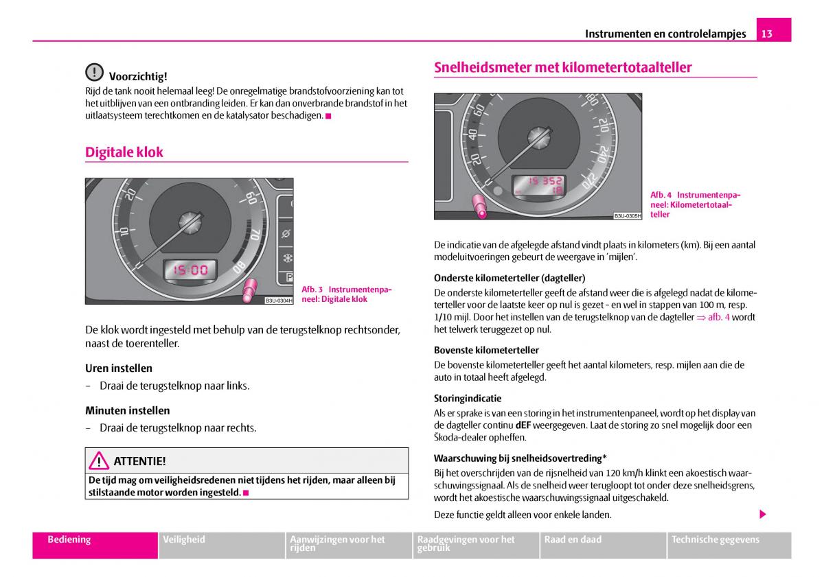 Skoda Superb I 1 handleiding / page 14