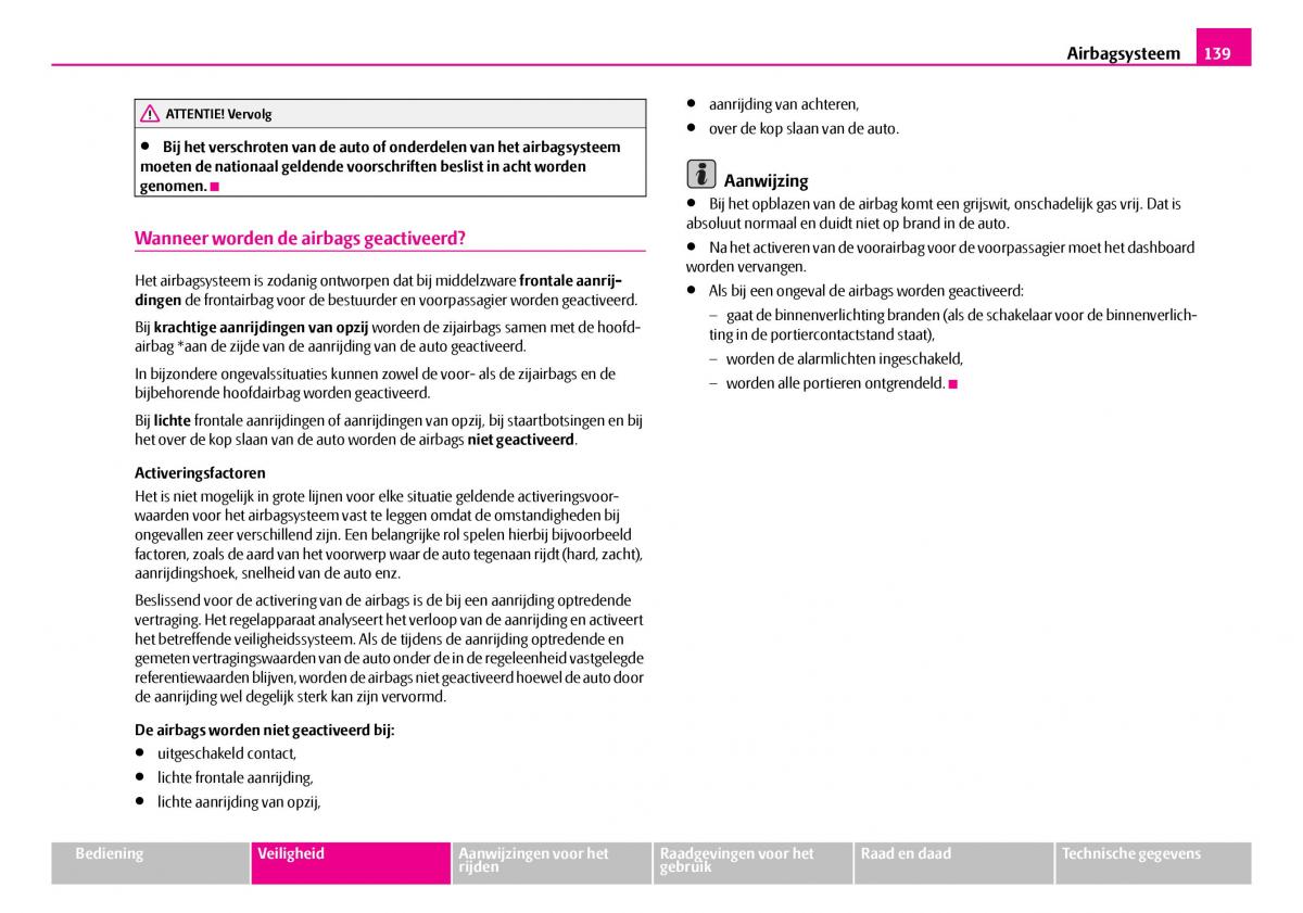 Skoda Superb I 1 handleiding / page 140