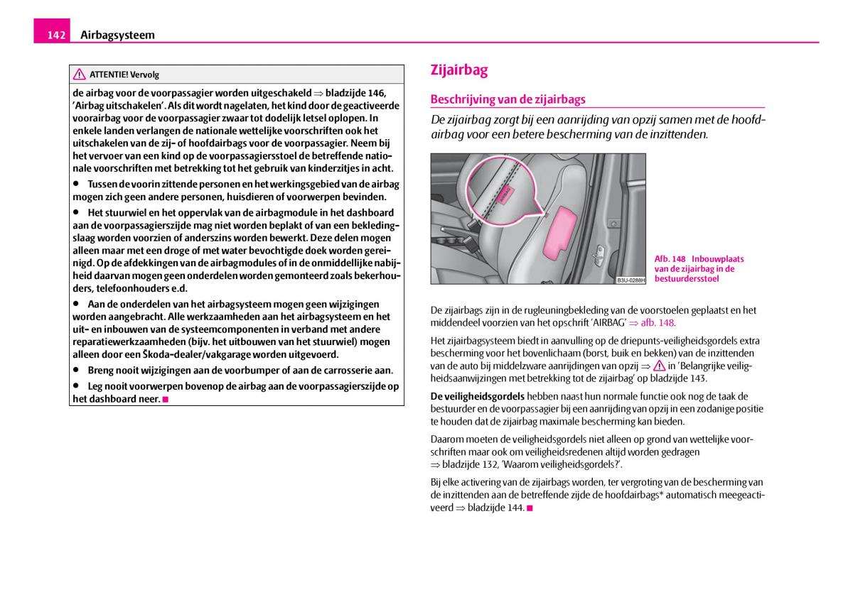 Skoda Superb I 1 handleiding / page 143