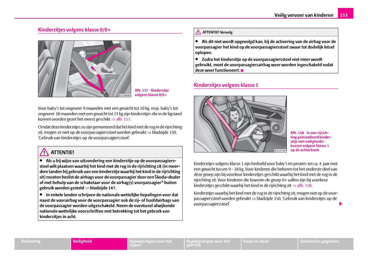 Skoda Superb I 1 handleiding / page 154