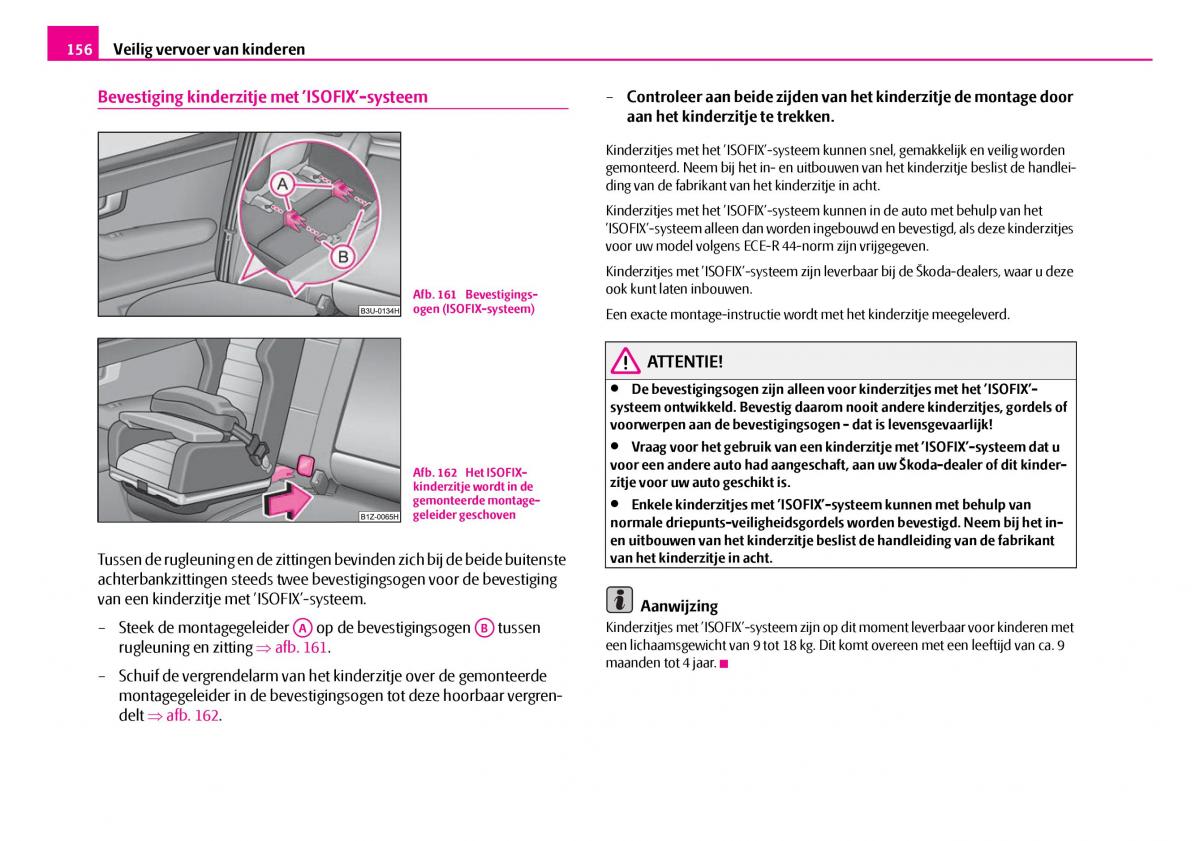 Skoda Superb I 1 handleiding / page 157