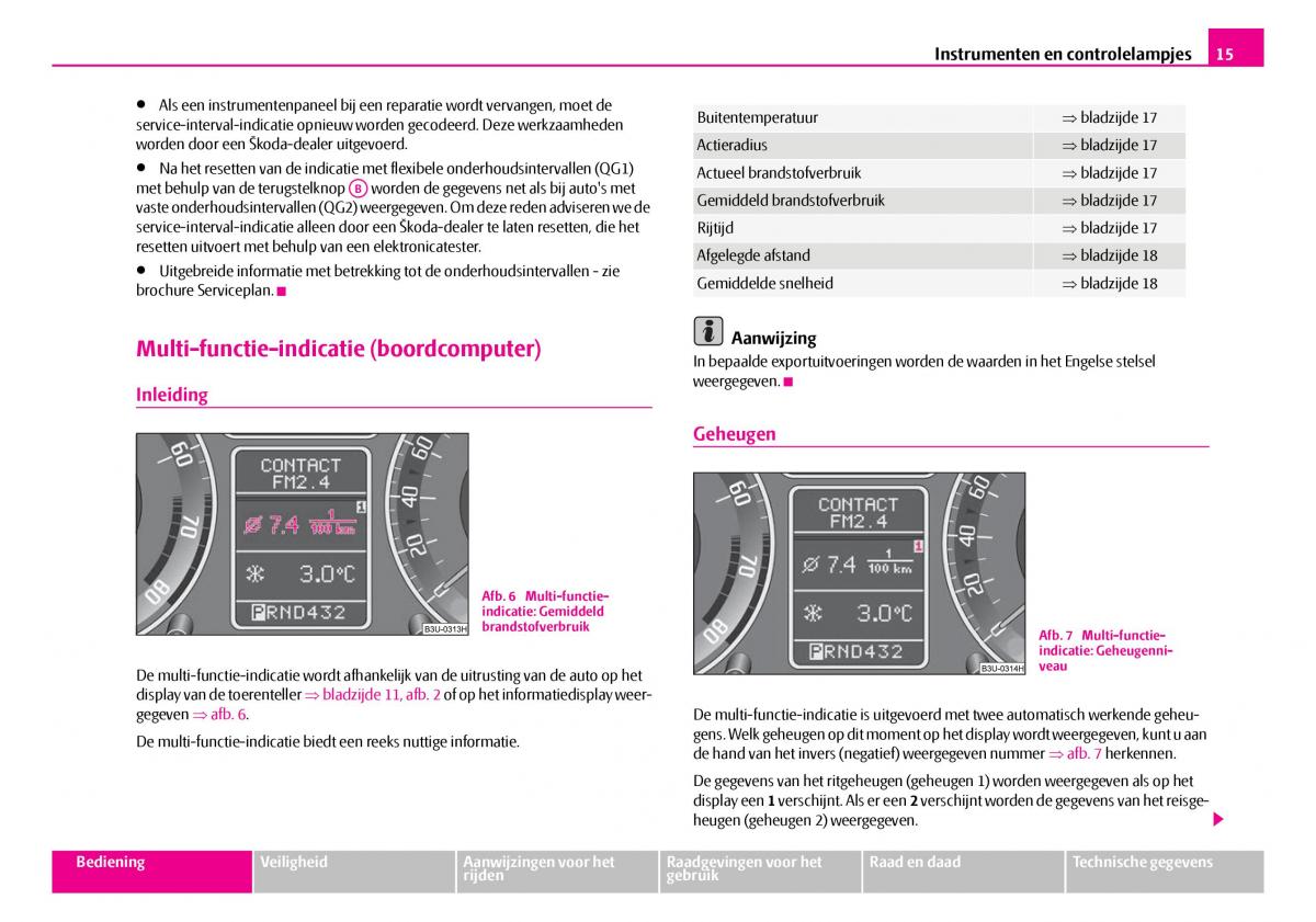 Skoda Superb I 1 handleiding / page 16