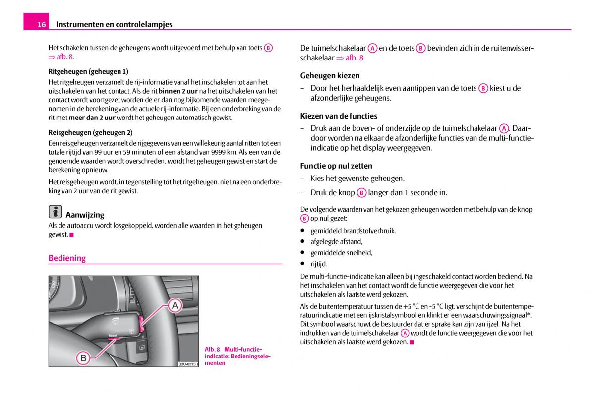 Skoda Superb I 1 handleiding / page 17