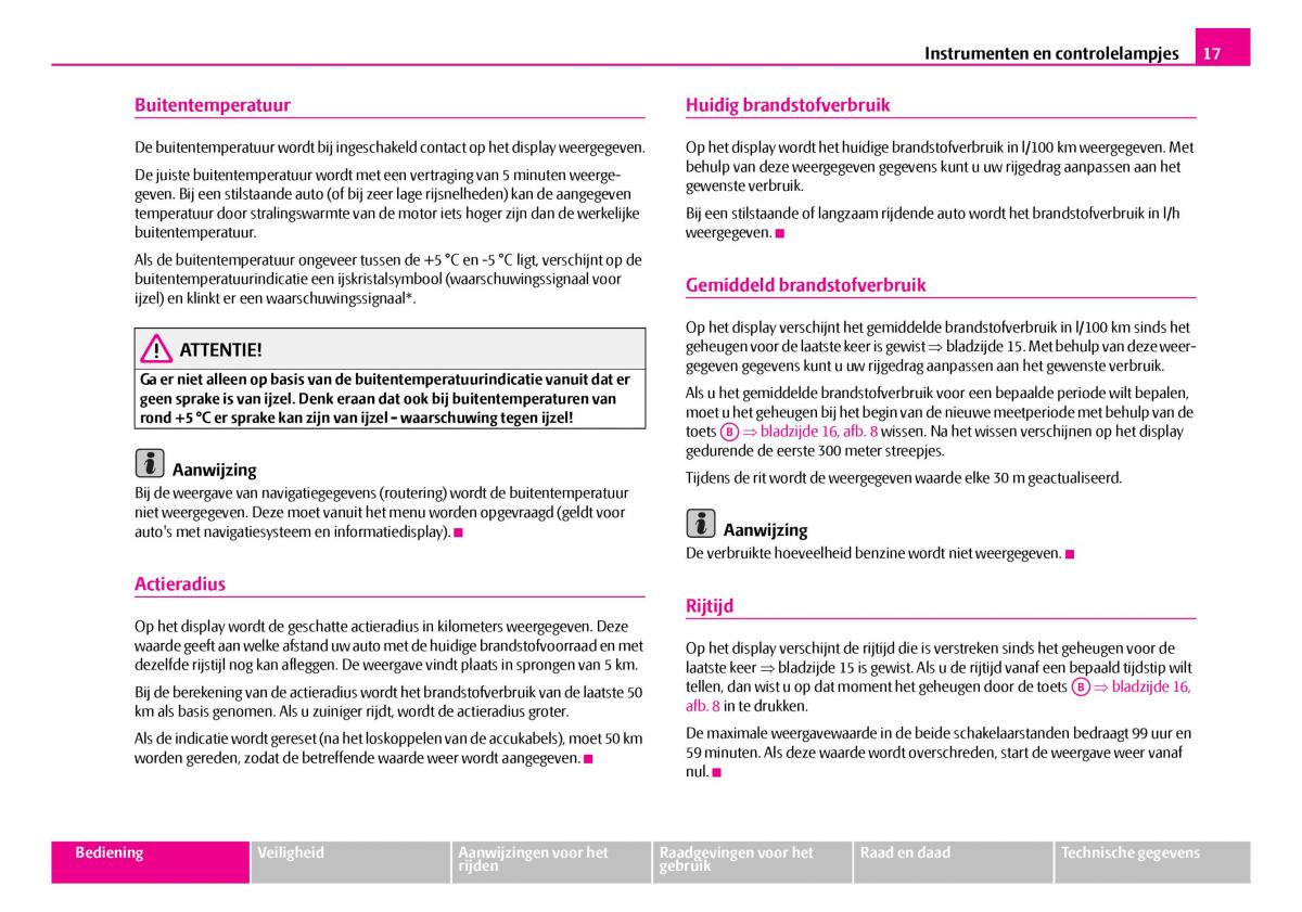 Skoda Superb I 1 handleiding / page 18