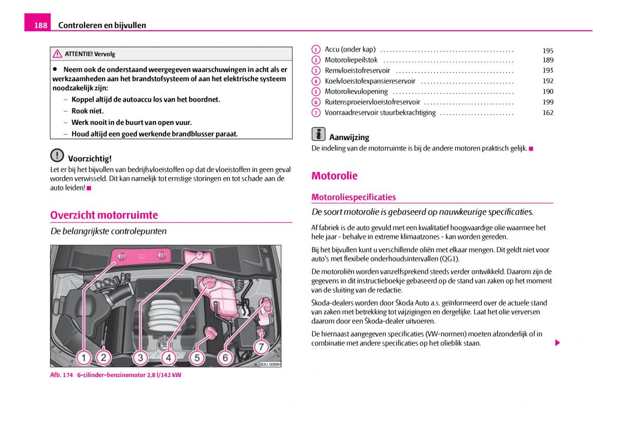 Skoda Superb I 1 handleiding / page 189