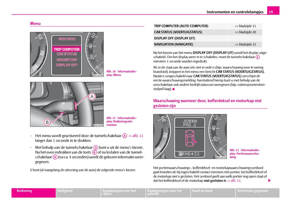 Skoda Superb I 1 handleiding / page 20