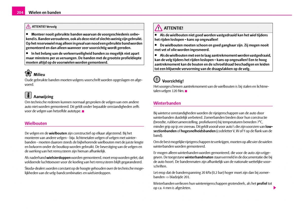 Skoda Superb I 1 handleiding / page 205