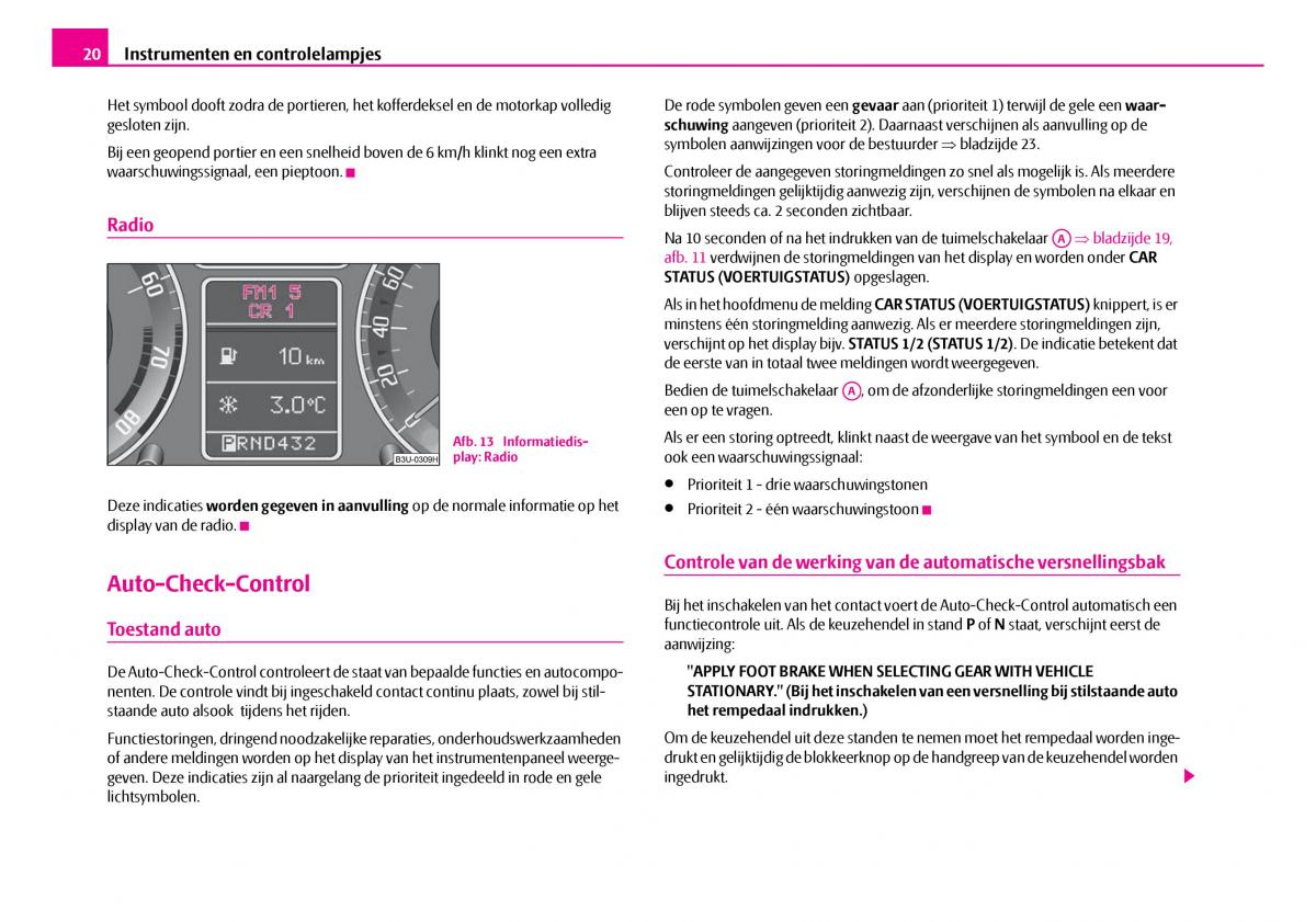 Skoda Superb I 1 handleiding / page 21