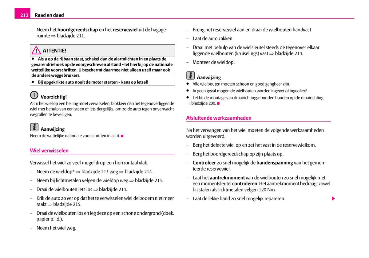 Skoda Superb I 1 handleiding / page 213