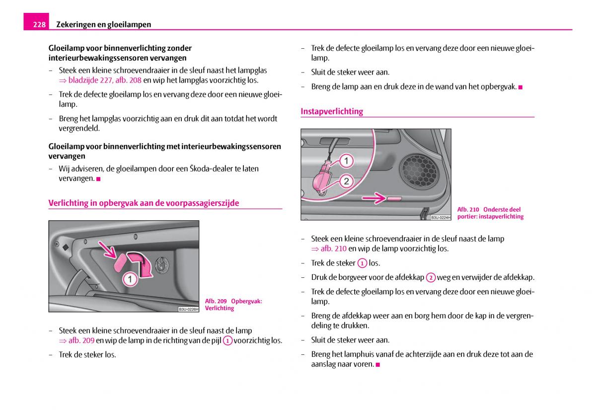 Skoda Superb I 1 handleiding / page 229