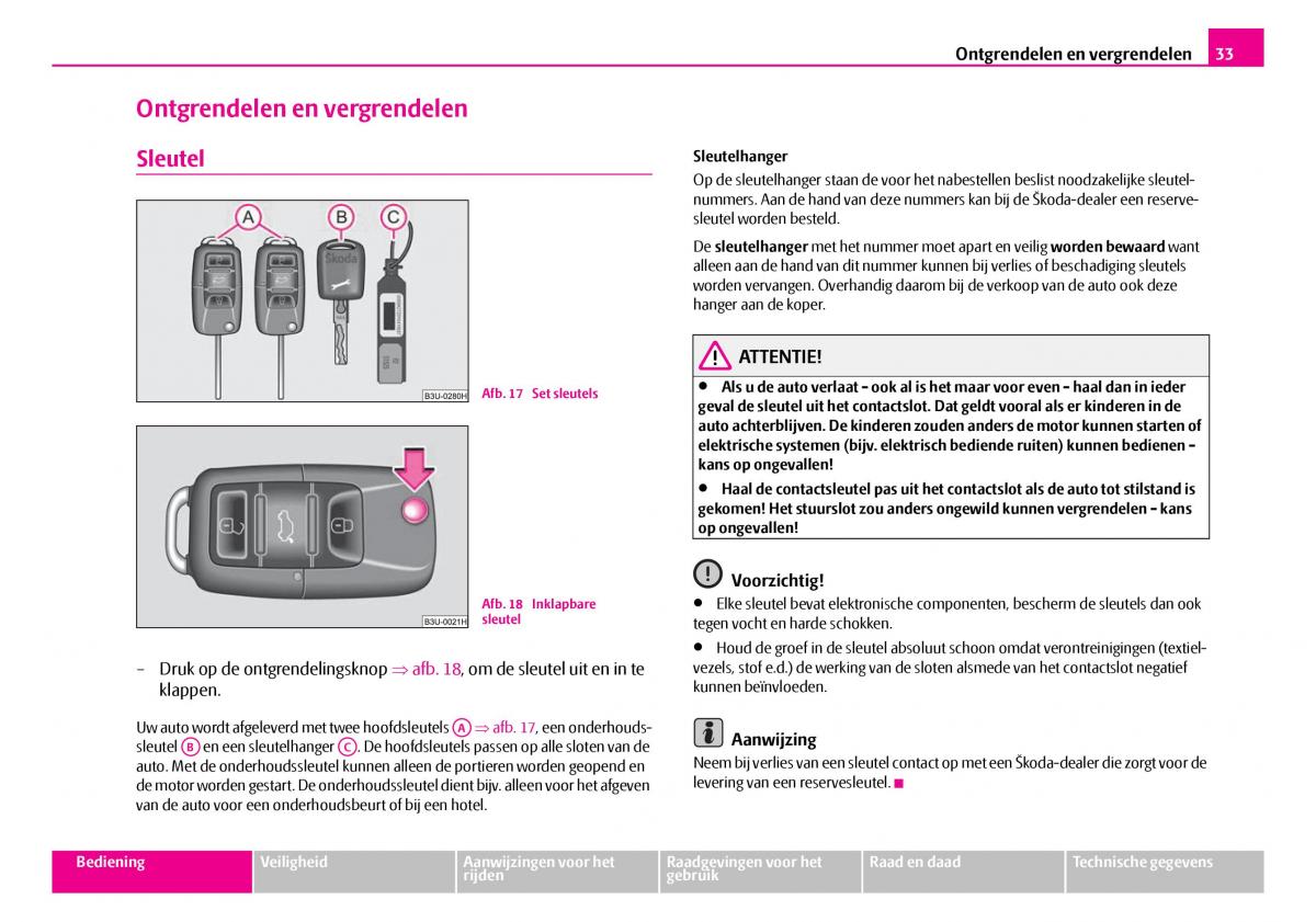 Skoda Superb I 1 handleiding / page 34