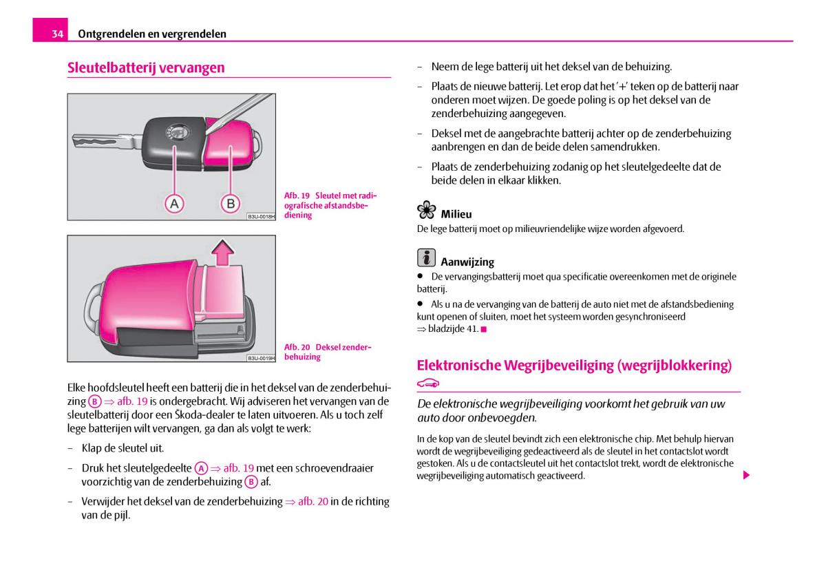 Skoda Superb I 1 handleiding / page 35