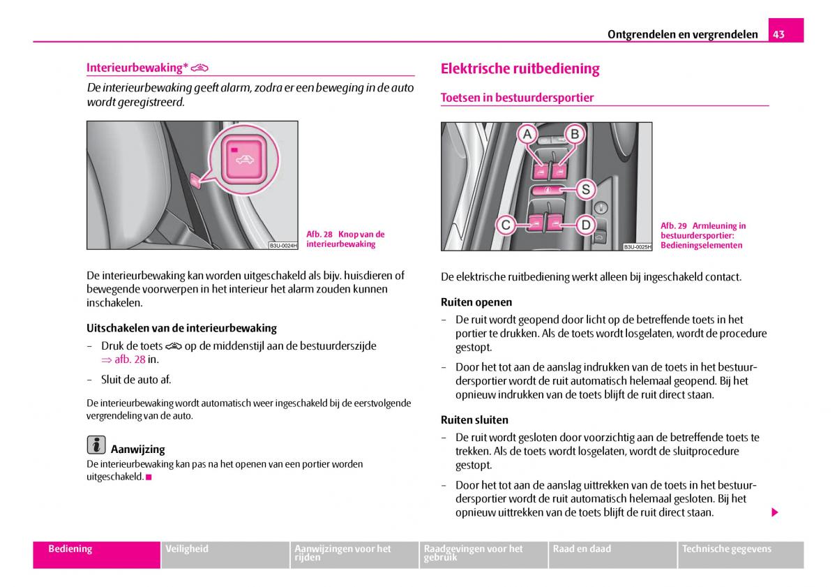 Skoda Superb I 1 handleiding / page 44