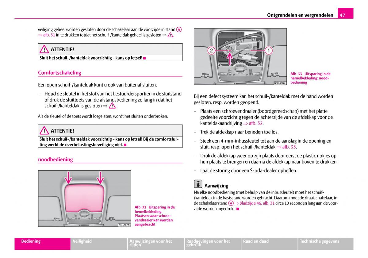 Skoda Superb I 1 handleiding / page 48