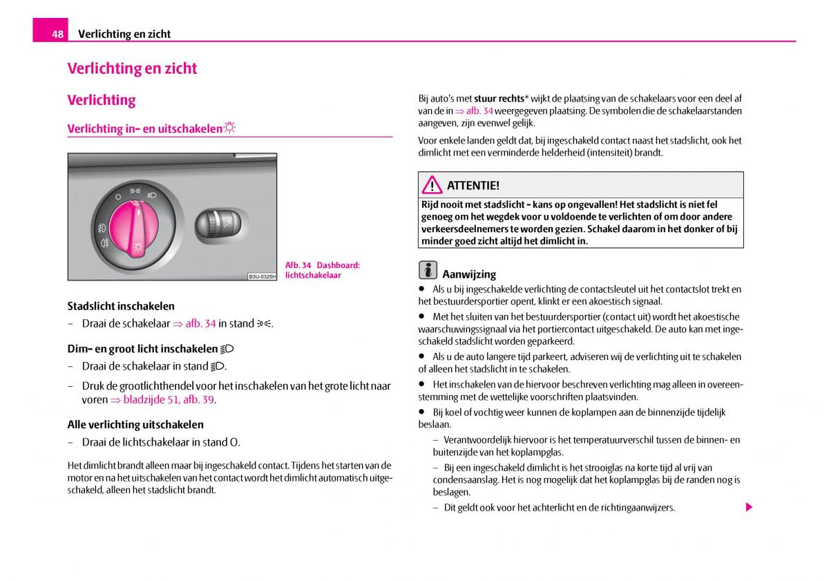 Skoda Superb I 1 handleiding / page 49