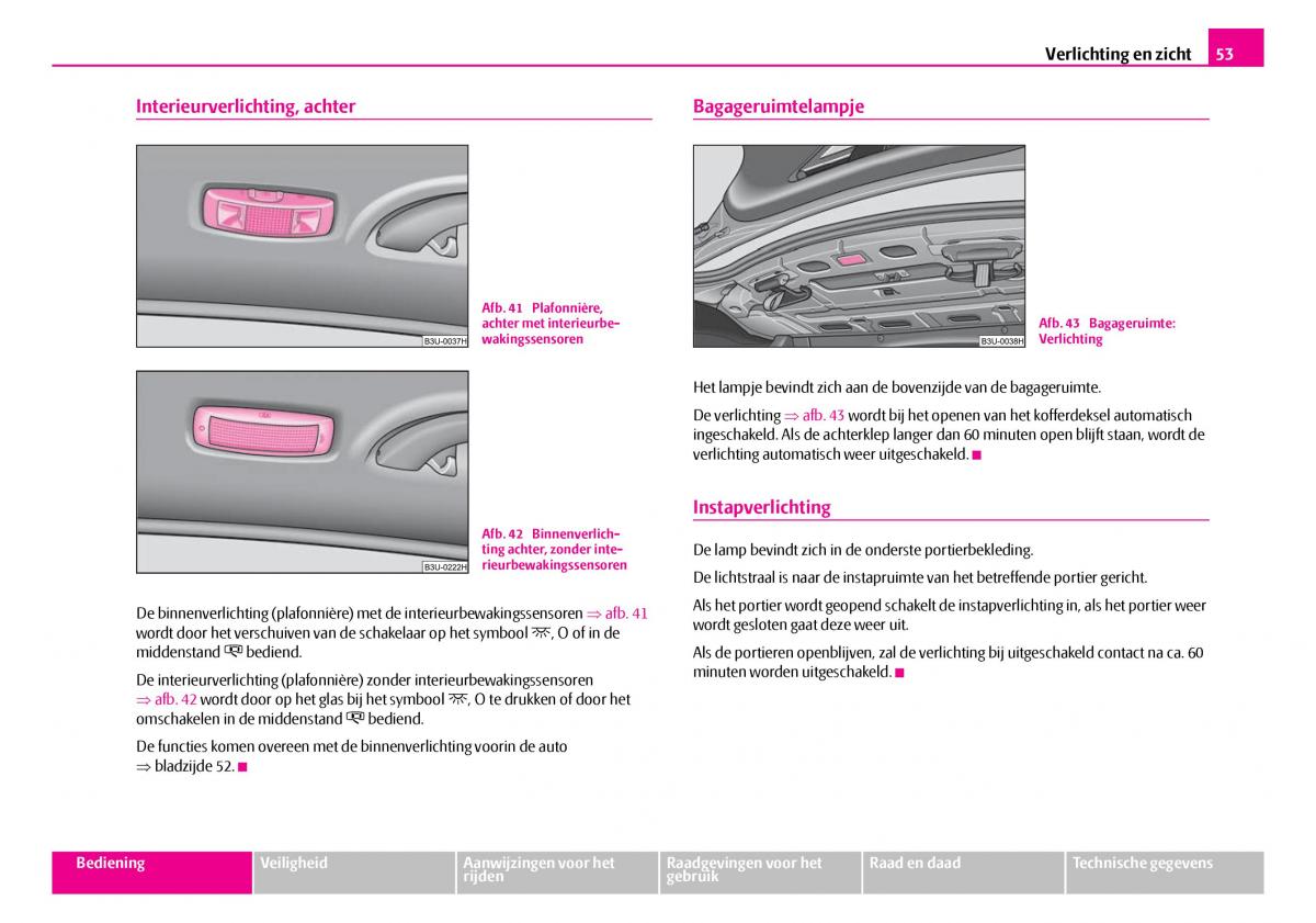 Skoda Superb I 1 handleiding / page 54