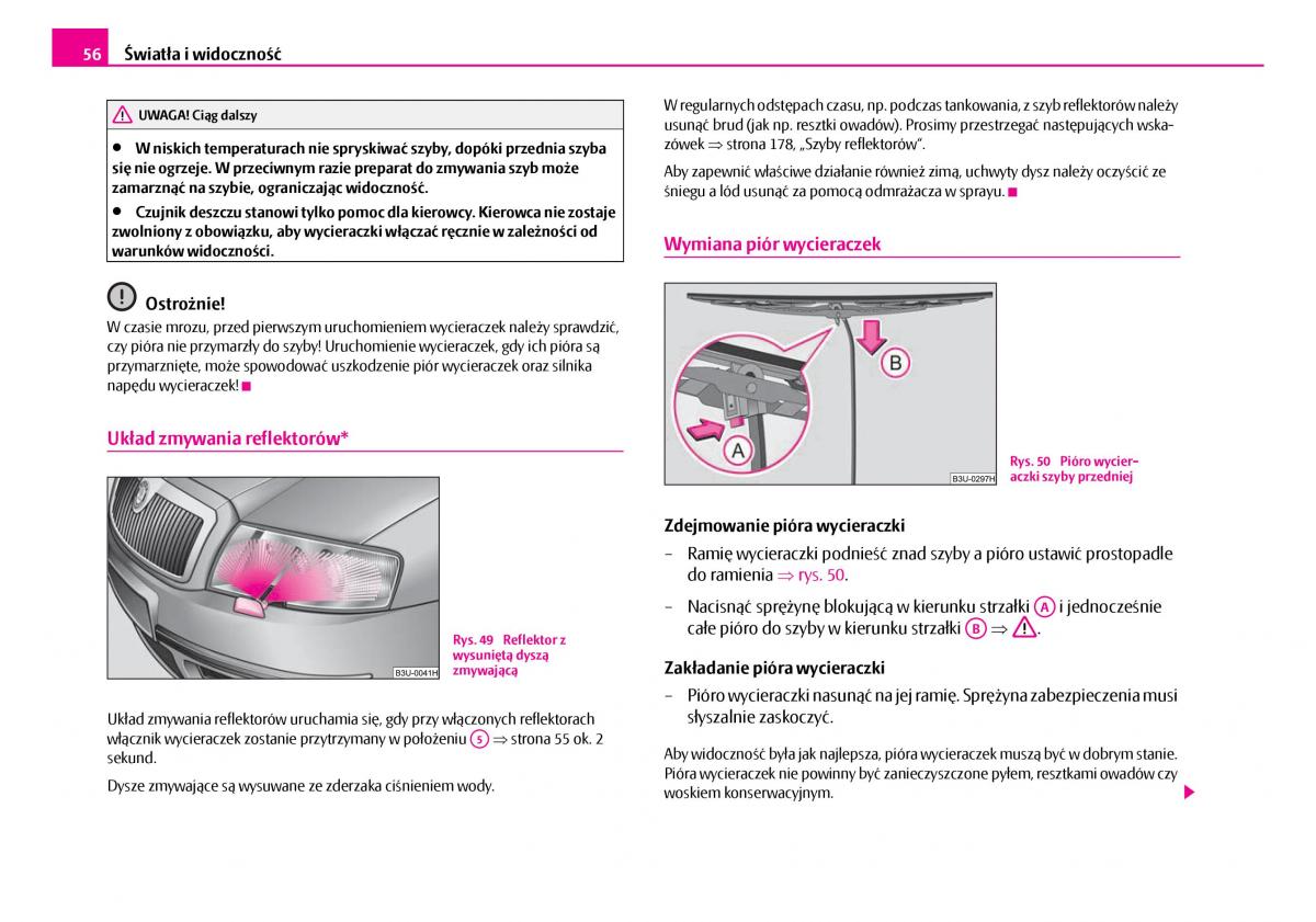 Skoda Superb I 1 instrukcja obslugi / page 57