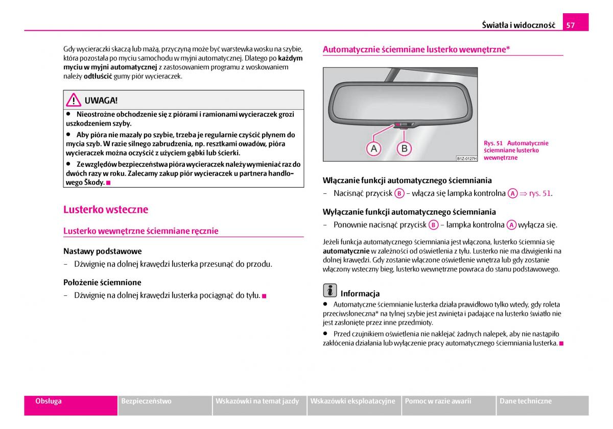 Skoda Superb I 1 instrukcja obslugi / page 58