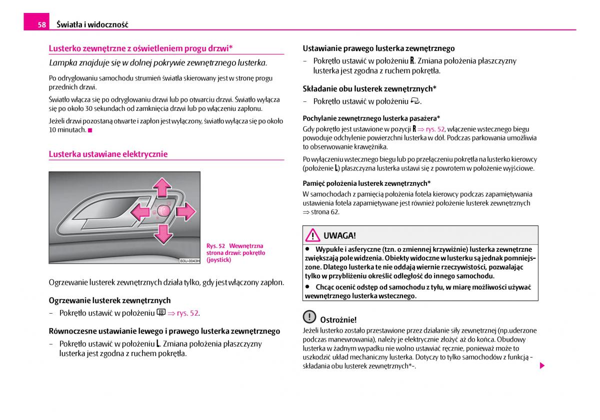 Skoda Superb I 1 instrukcja obslugi / page 59