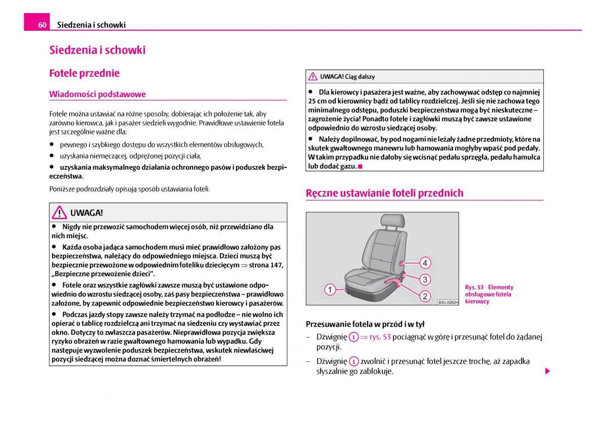 Skoda Superb I 1 instrukcja obslugi / page 61