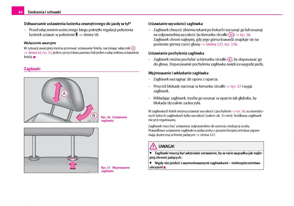 Skoda Superb I 1 instrukcja obslugi / page 65