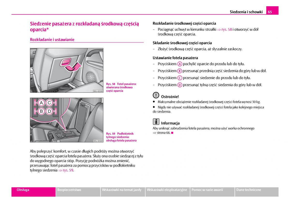 Skoda Superb I 1 instrukcja obslugi / page 66