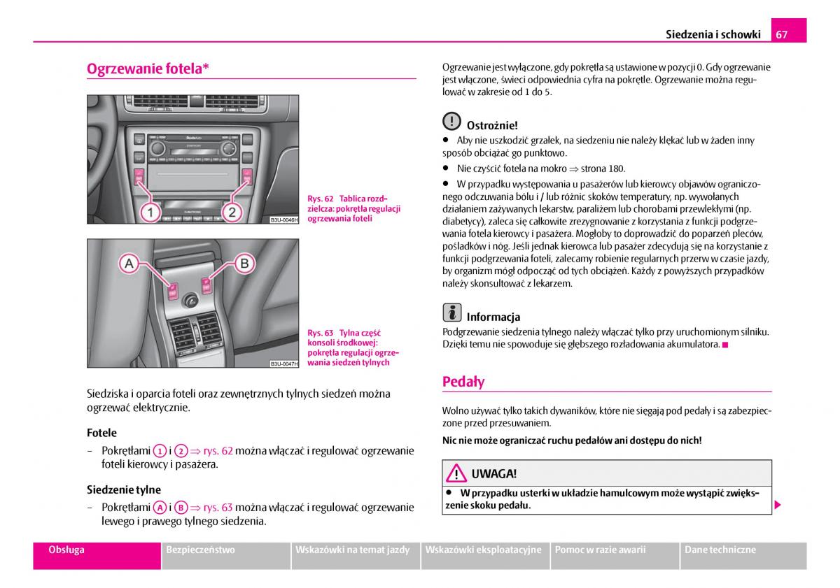 Skoda Superb I 1 instrukcja obslugi / page 68