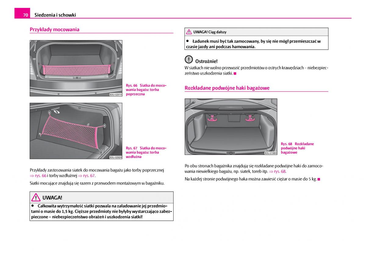 Skoda Superb I 1 instrukcja obslugi / page 71