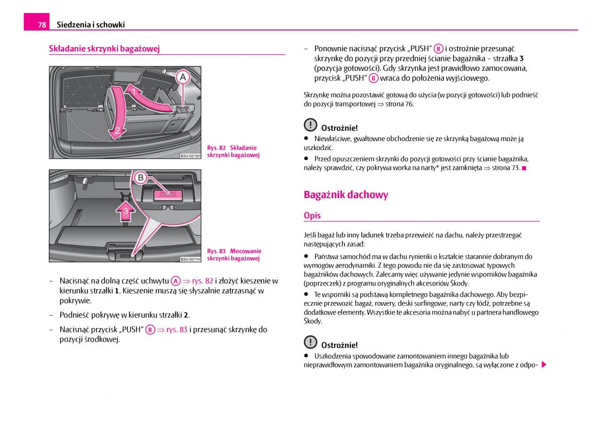 Skoda Superb I 1 instrukcja obslugi / page 79