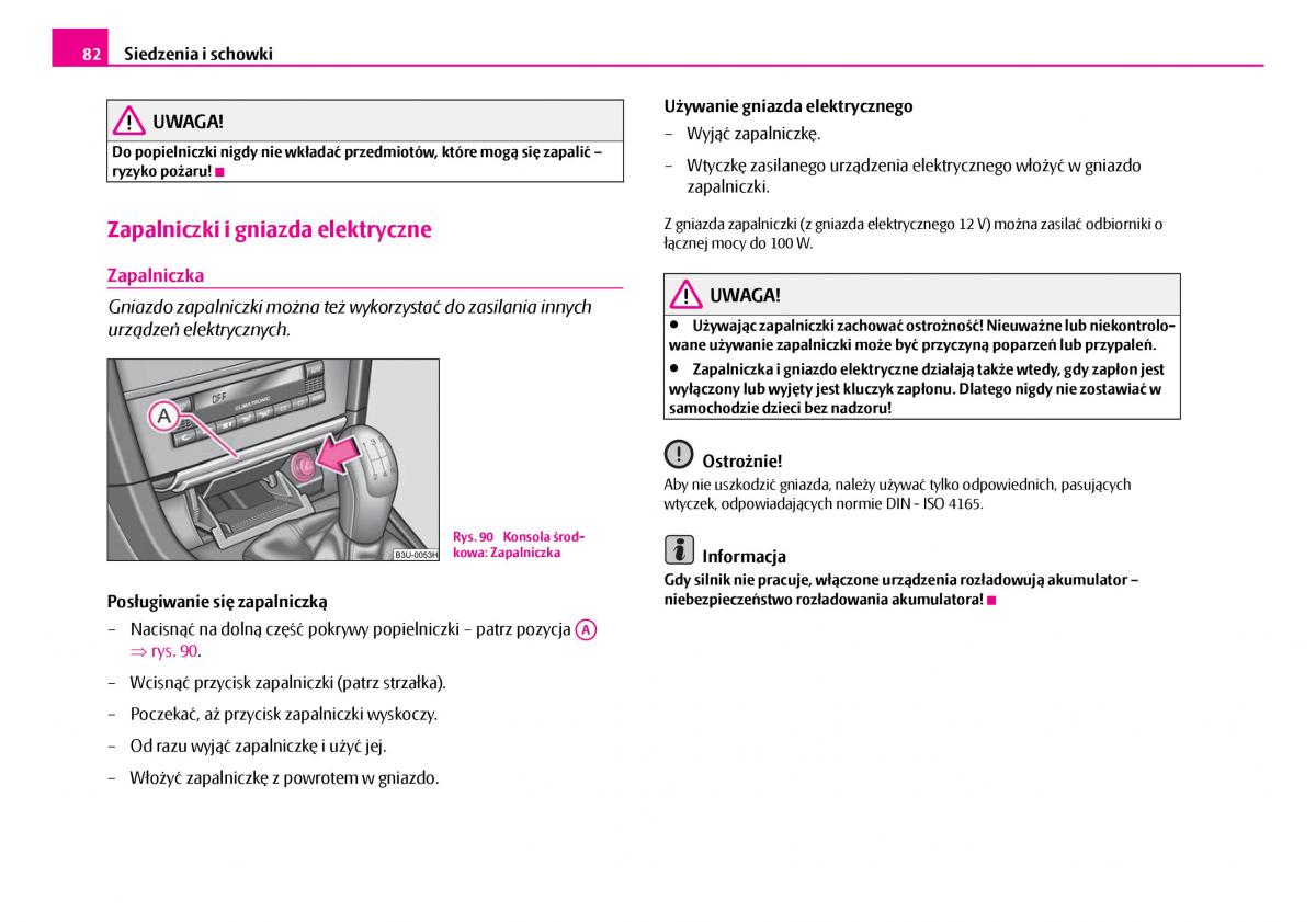 Skoda Superb I 1 instrukcja obslugi / page 83