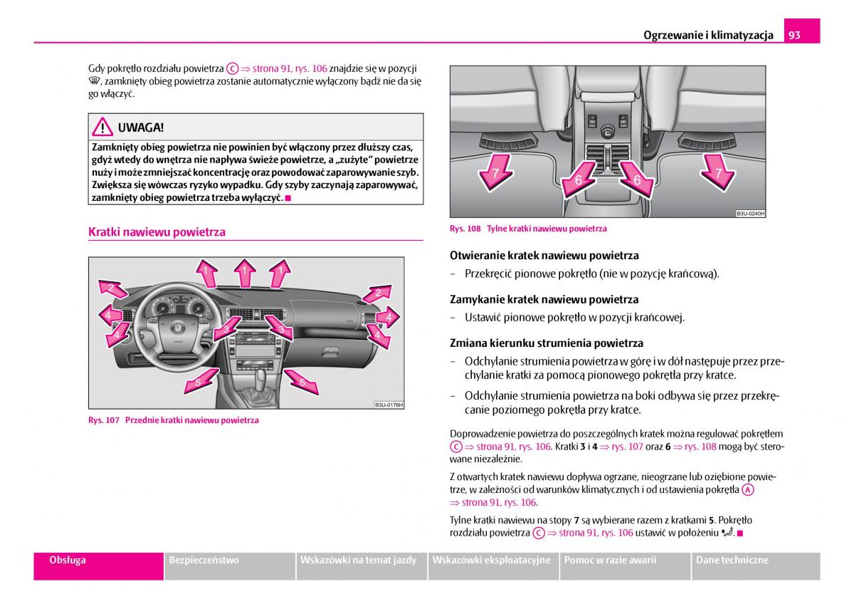 Skoda Superb I 1 instrukcja obslugi / page 94