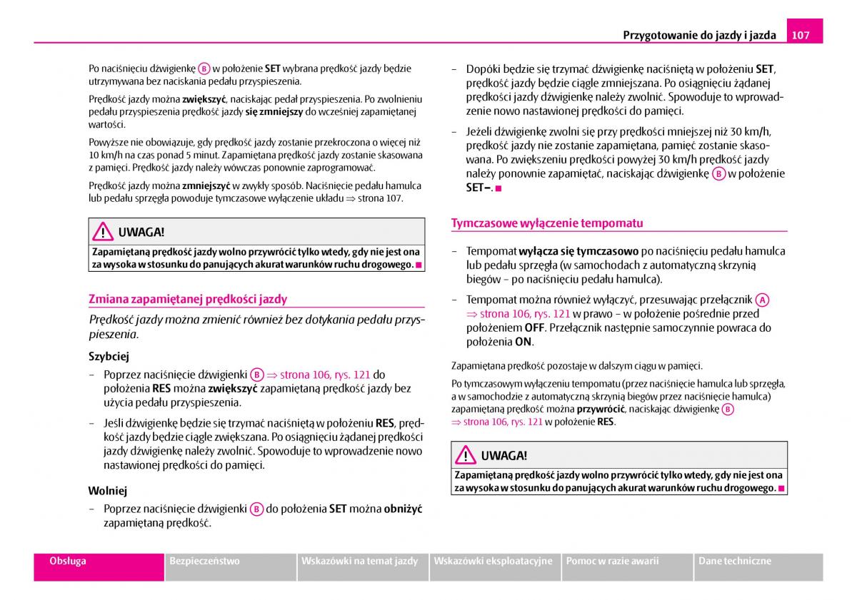 Skoda Superb I 1 instrukcja obslugi / page 108