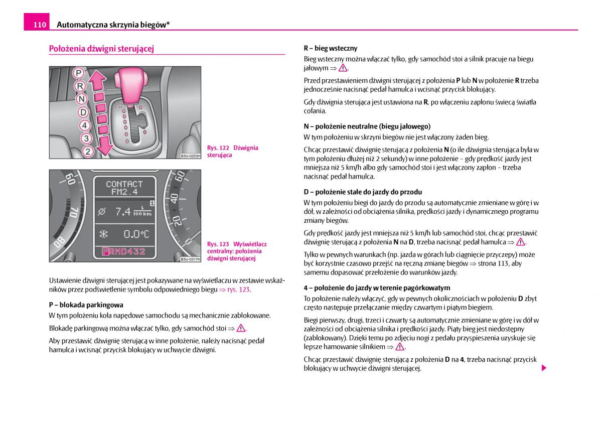 Skoda Superb I 1 instrukcja obslugi / page 111