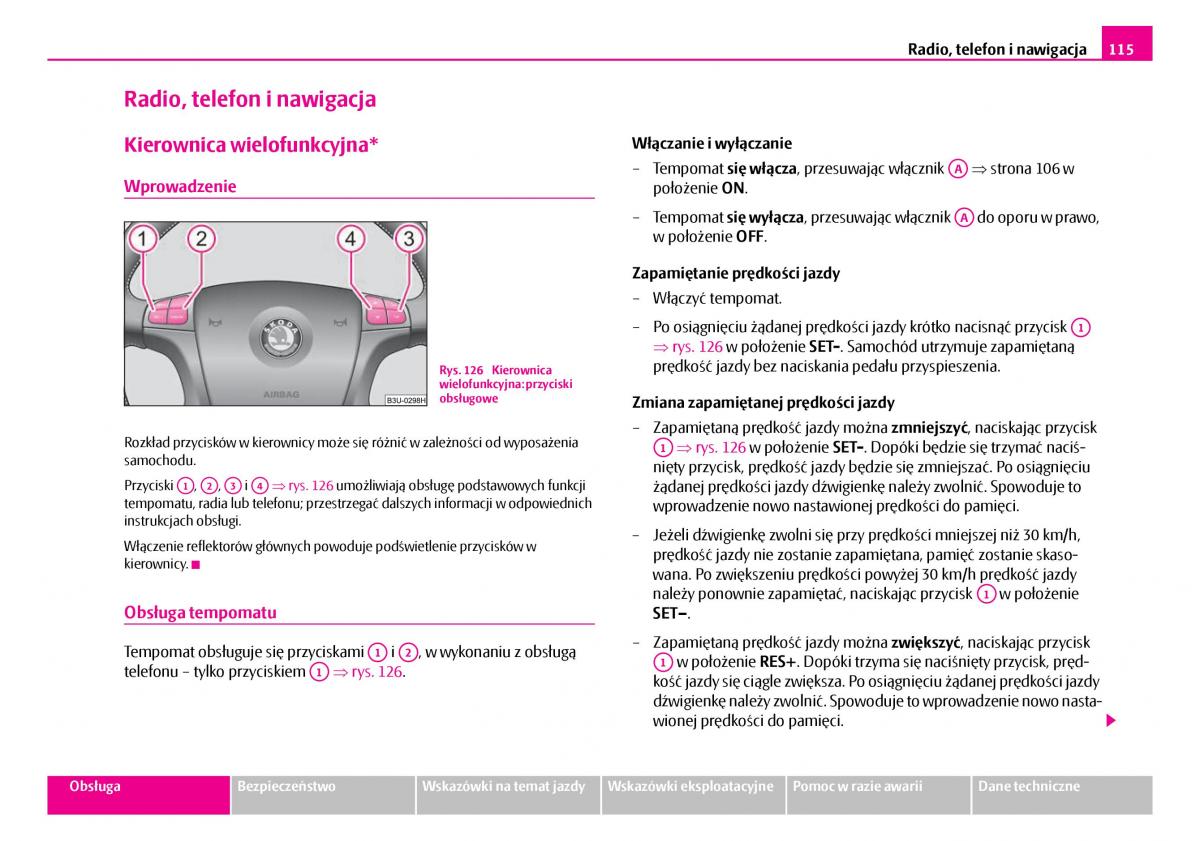 Skoda Superb I 1 instrukcja obslugi / page 116