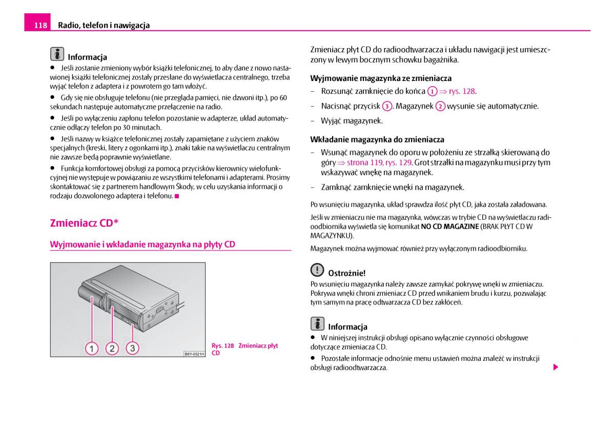 Skoda Superb I 1 instrukcja obslugi / page 119