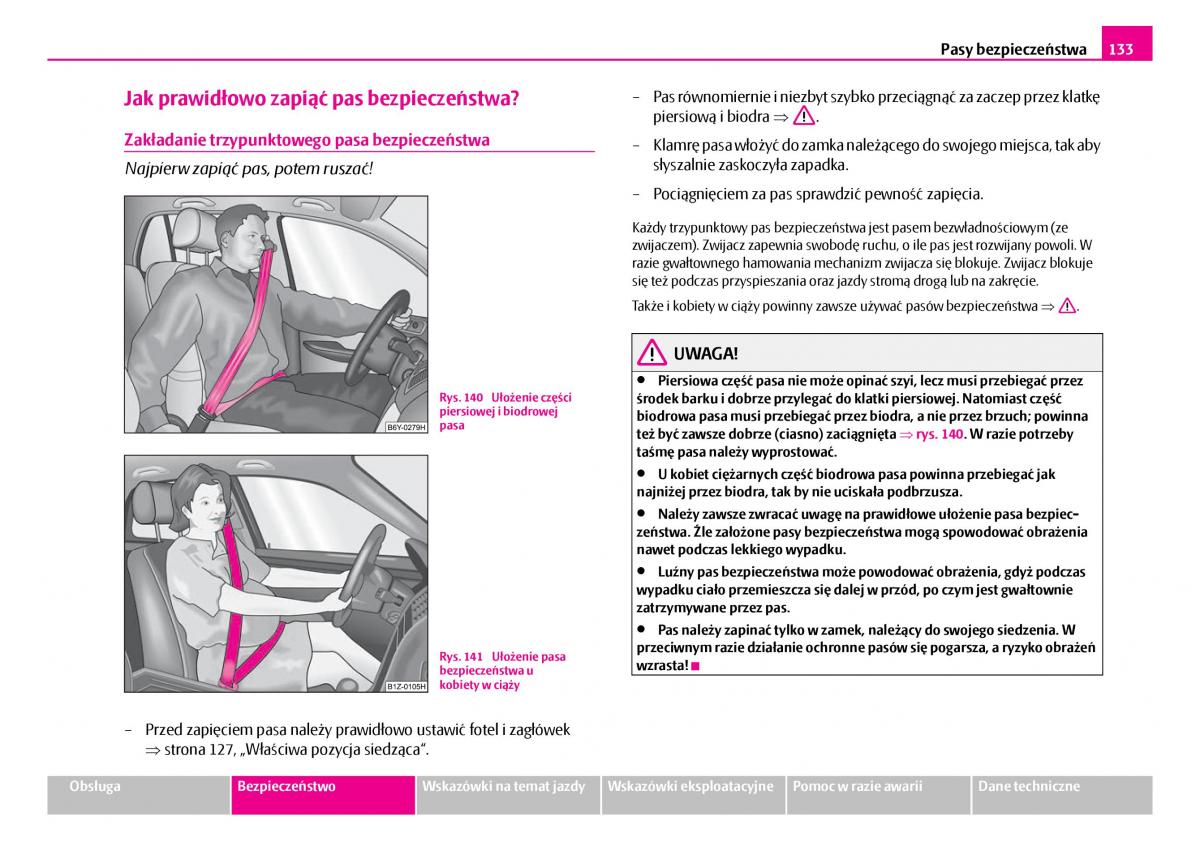 Skoda Superb I 1 instrukcja obslugi / page 134