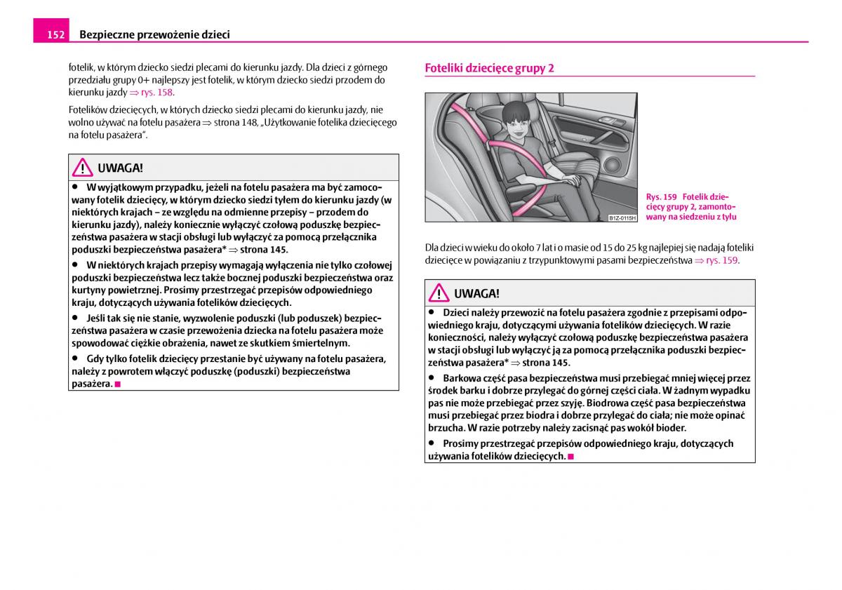 Skoda Superb I 1 instrukcja obslugi / page 153