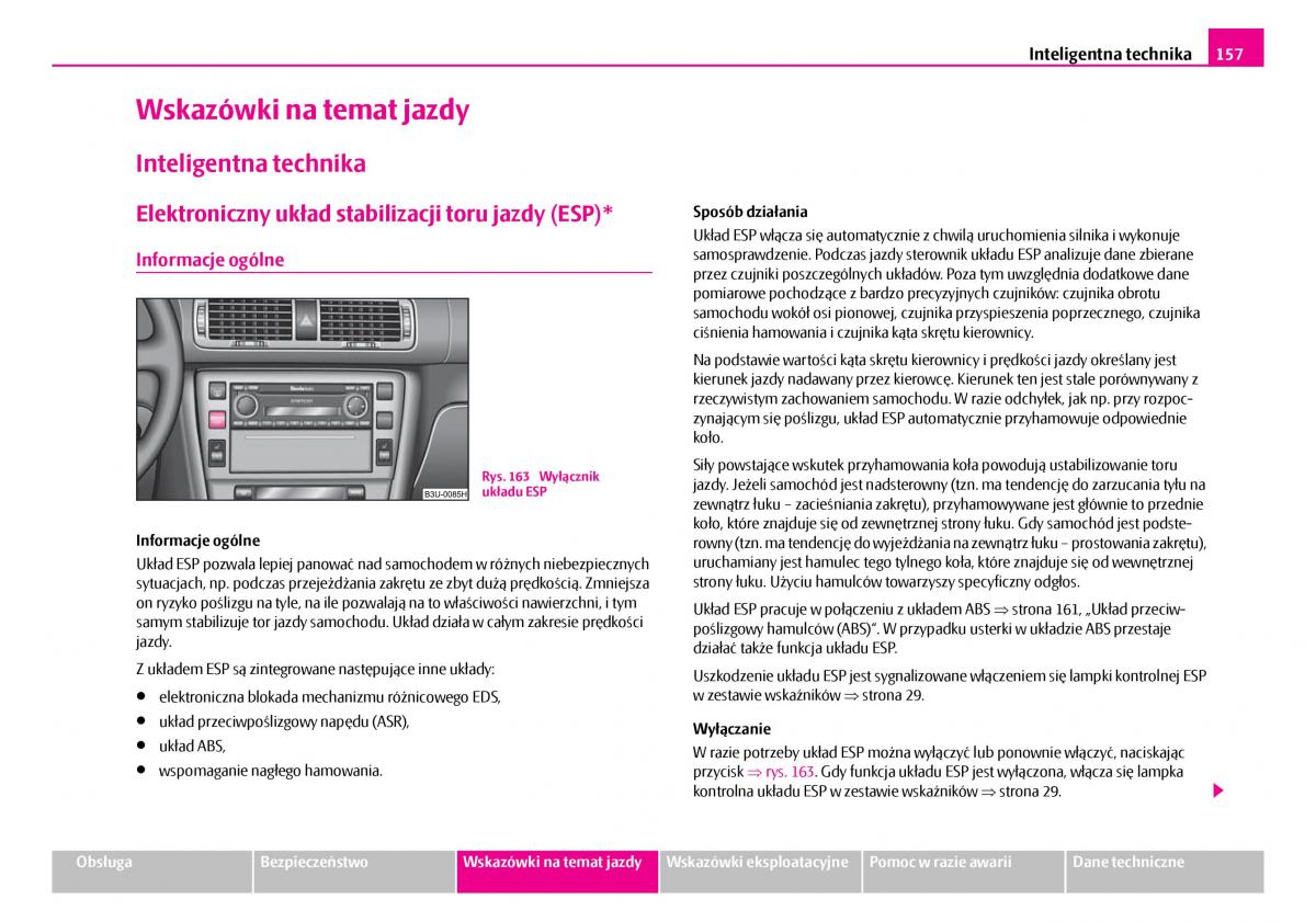 Skoda Superb I 1 instrukcja obslugi / page 158