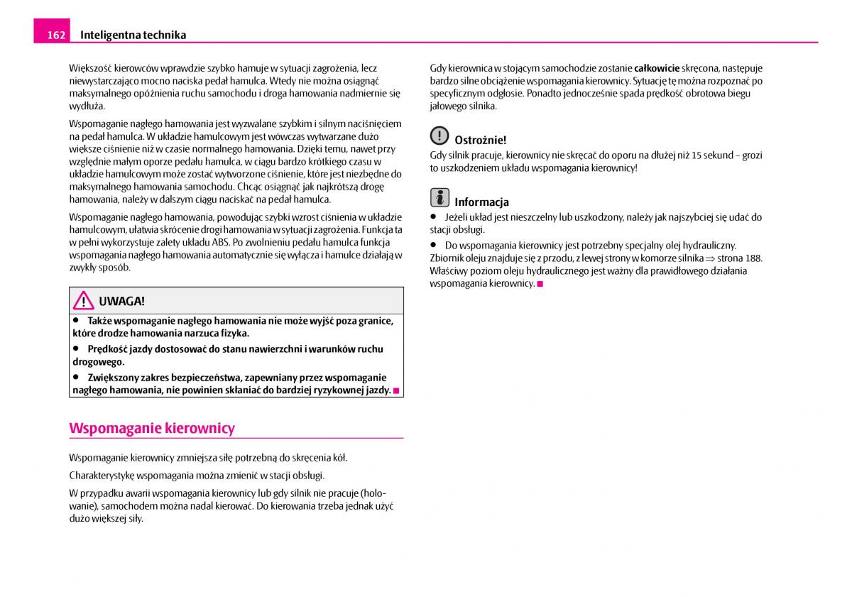 Skoda Superb I 1 instrukcja obslugi / page 163