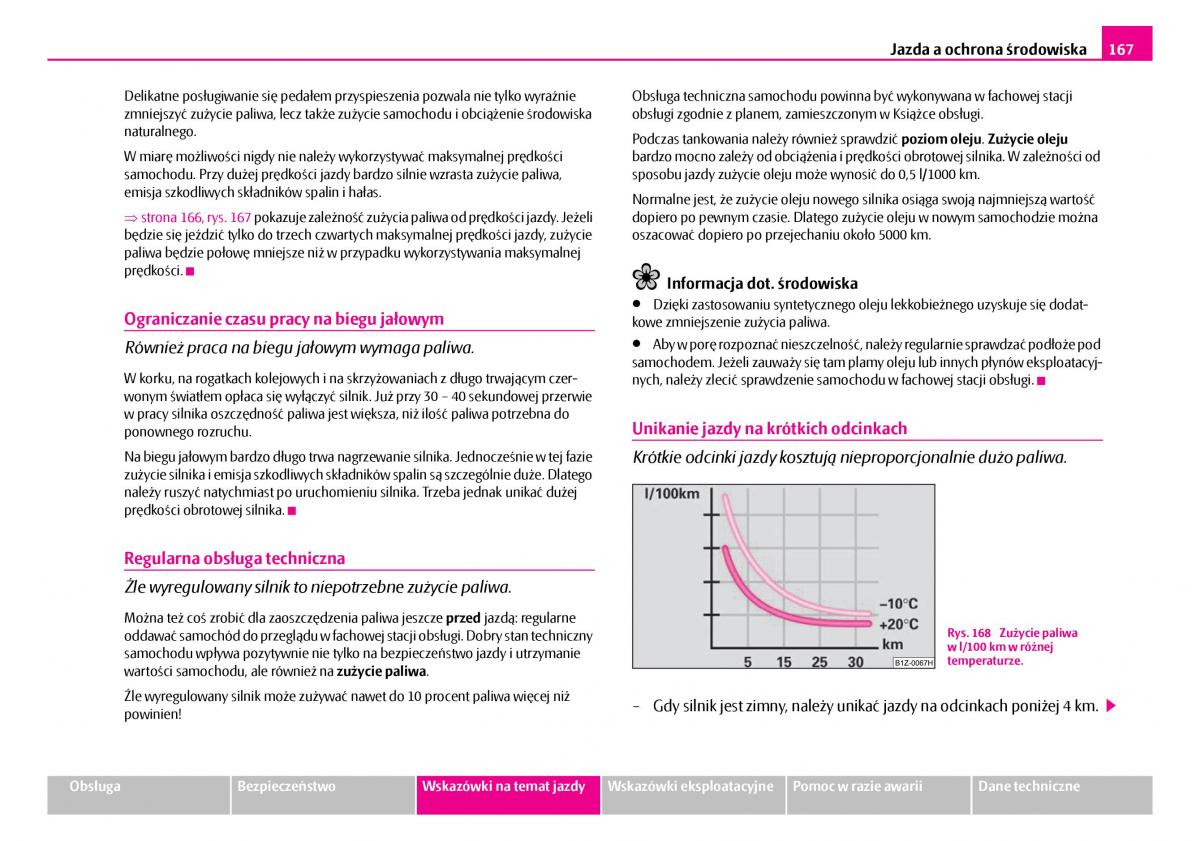 Skoda Superb I 1 instrukcja obslugi / page 168