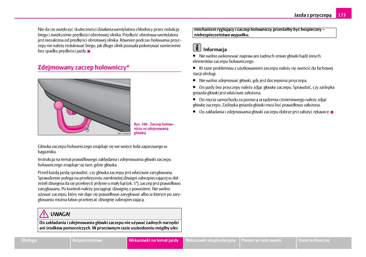 Skoda Superb I 1 instrukcja obslugi / page 174