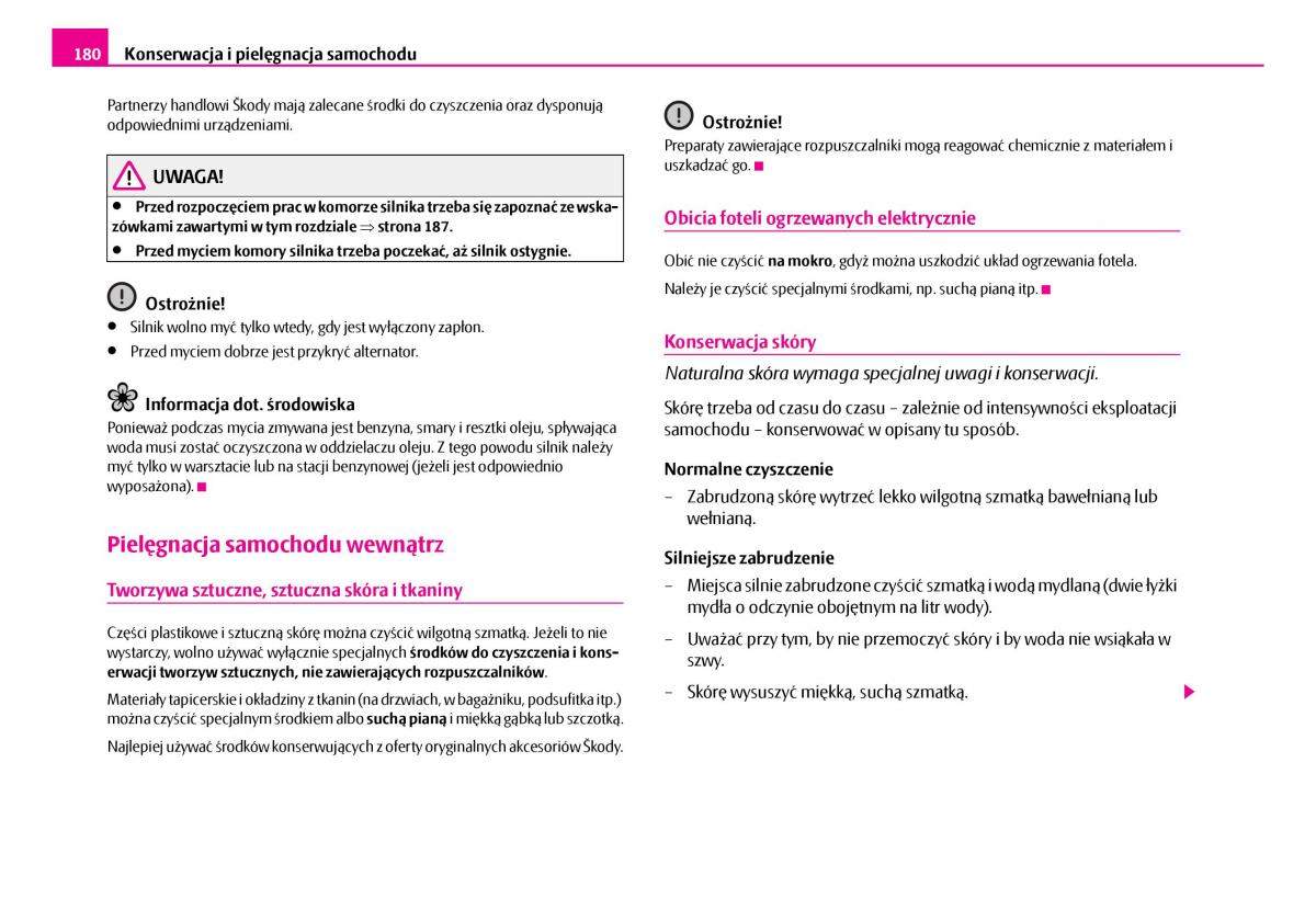 Skoda Superb I 1 instrukcja obslugi / page 181