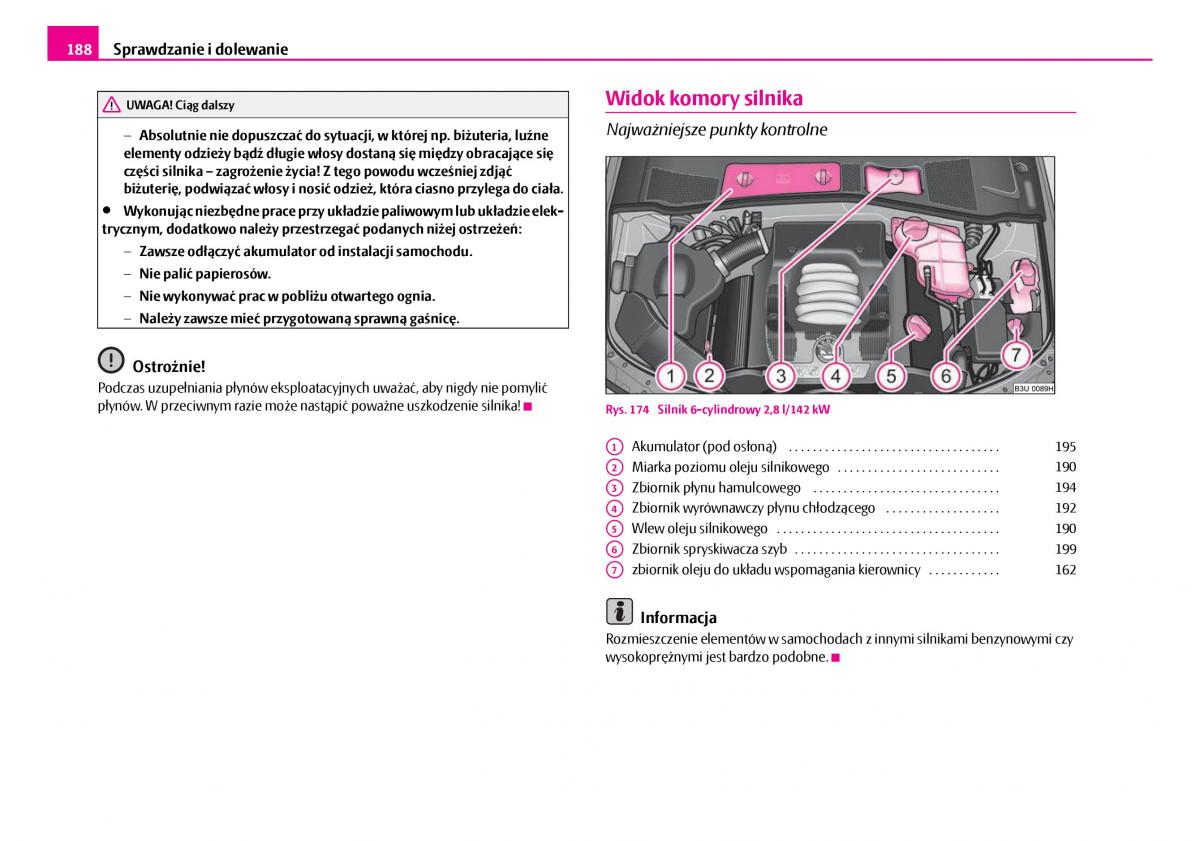 Skoda Superb I 1 instrukcja obslugi / page 189