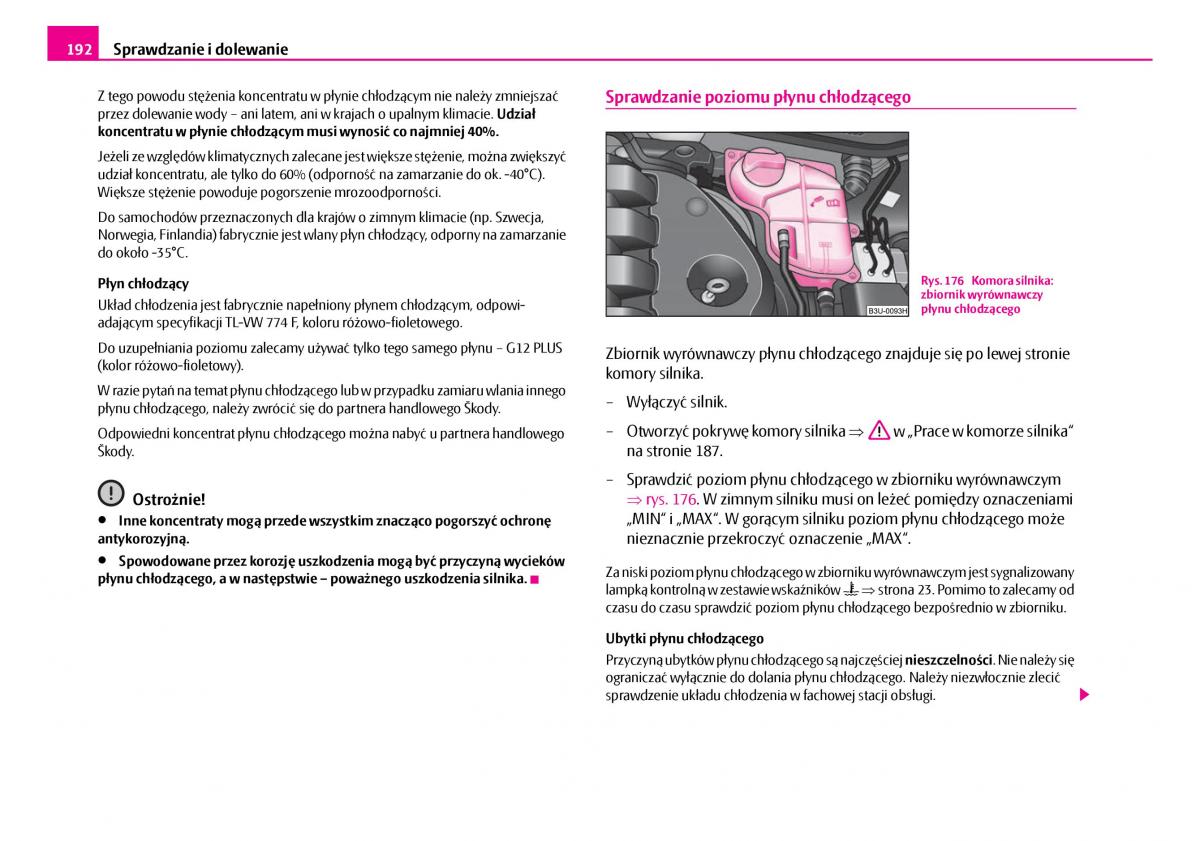 Skoda Superb I 1 instrukcja obslugi / page 193